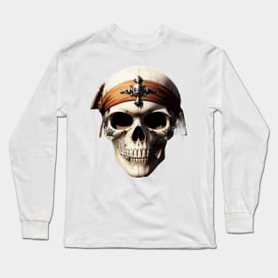 Just a Pirate Scull Long Sleeve T-Shirt
